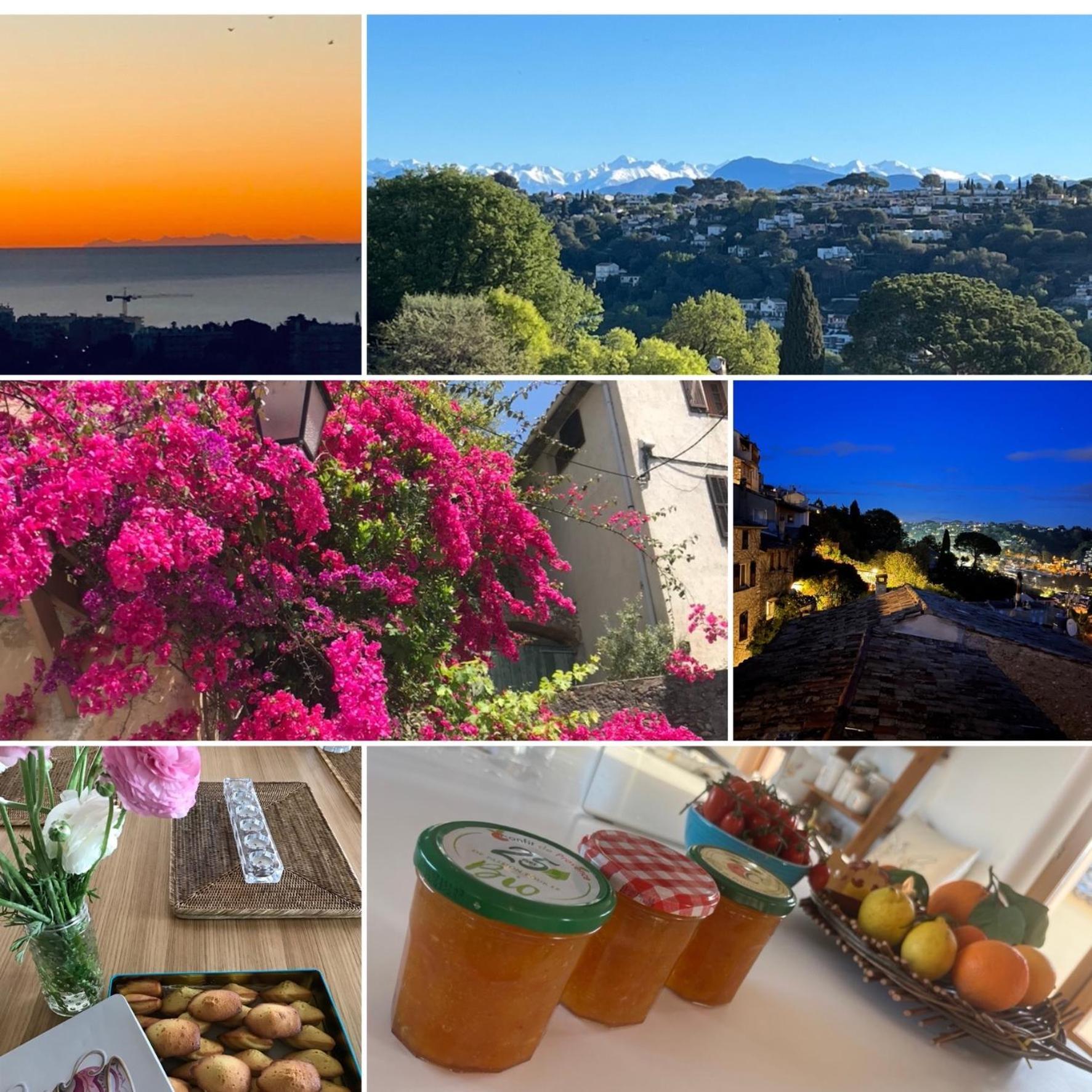 Bed & Breakfast Les Hauts De Cagnes Vue Mer Et Montagne 아파트 외부 사진
