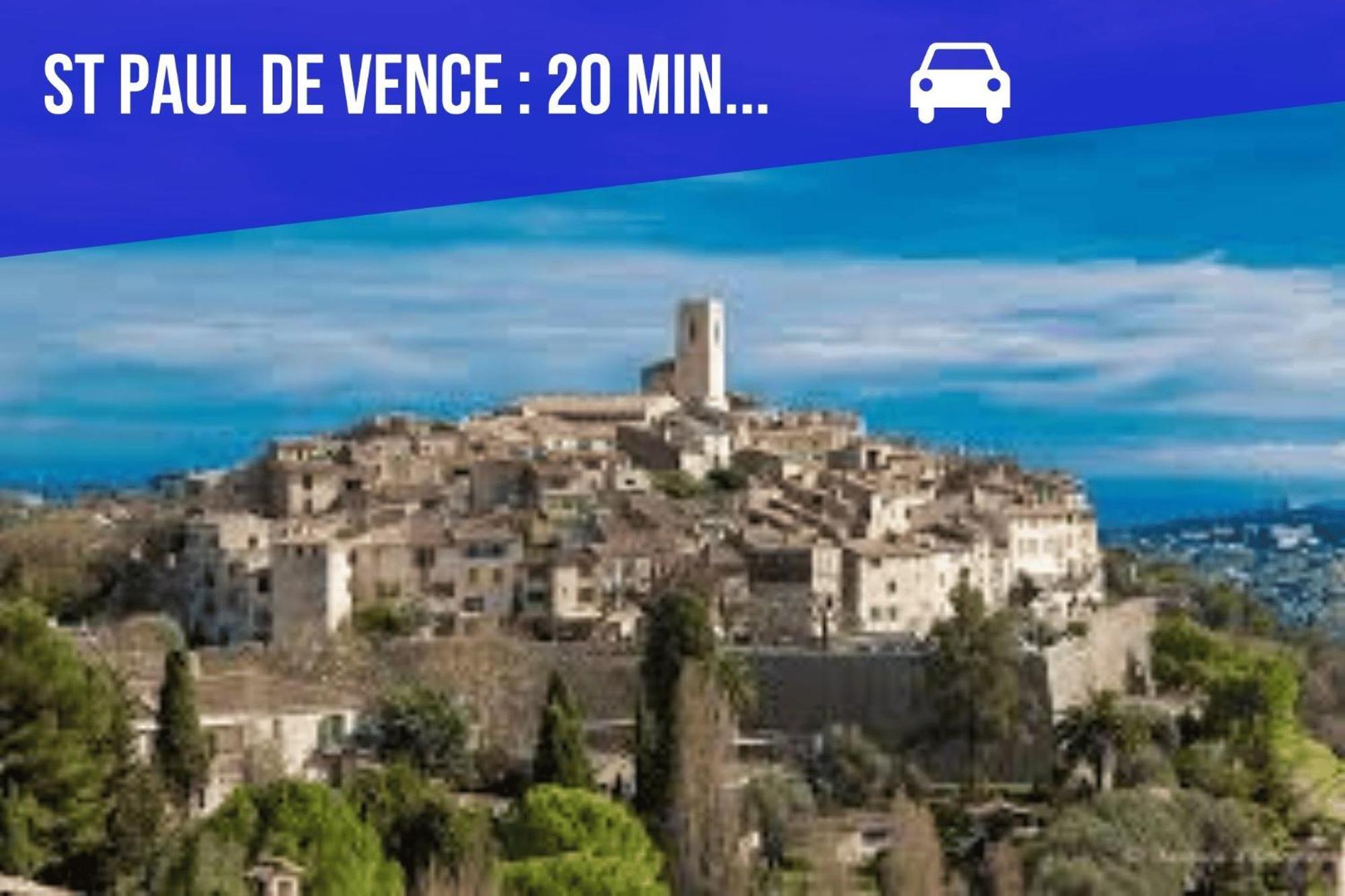 Bed & Breakfast Les Hauts De Cagnes Vue Mer Et Montagne 아파트 외부 사진